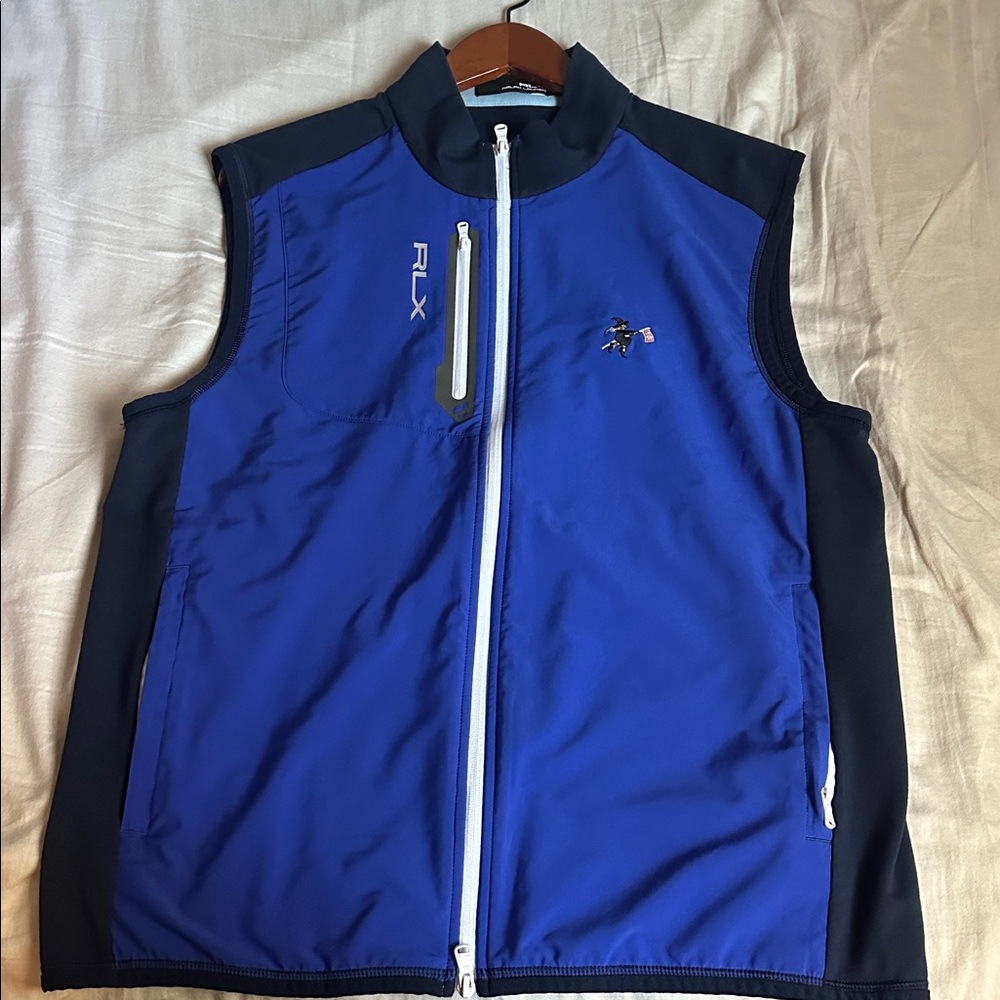 RLX Ralph Lauren Navy and Light Blue Vest